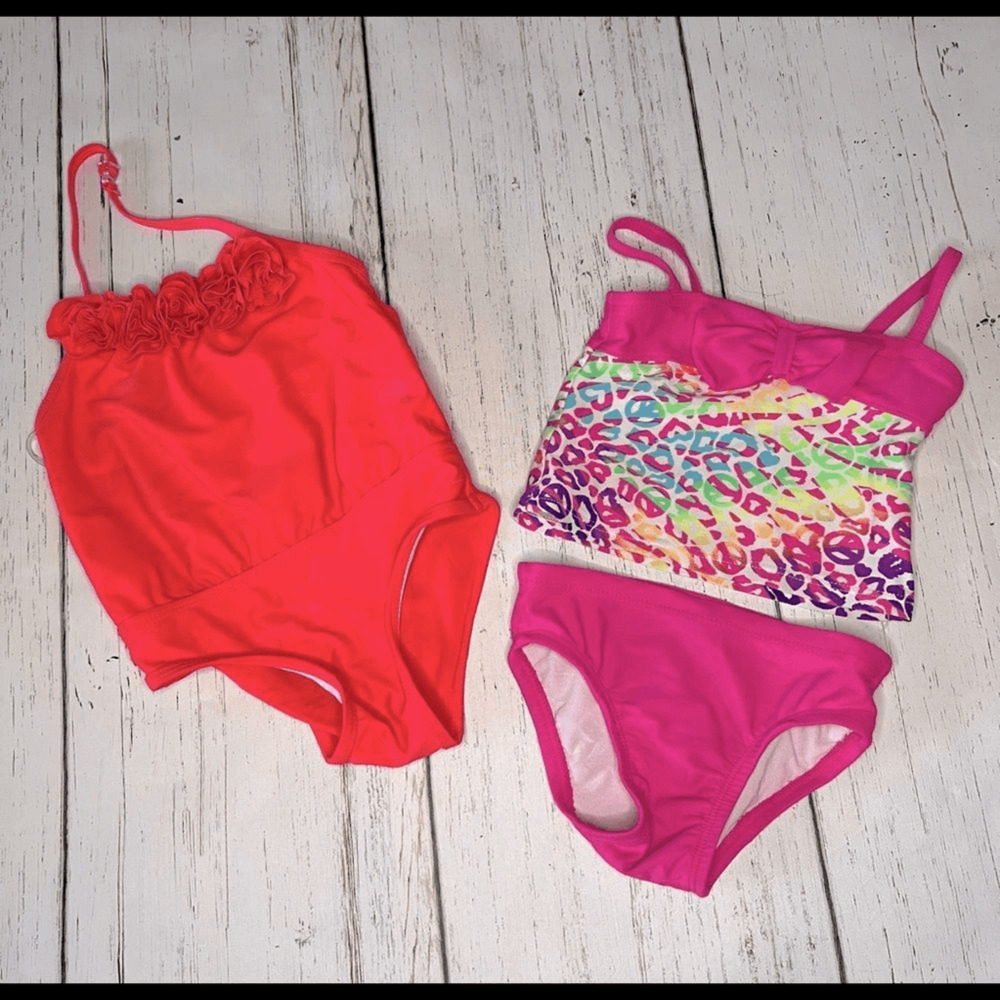 Bundle of baby girl swimsuits size 12 to 18 months